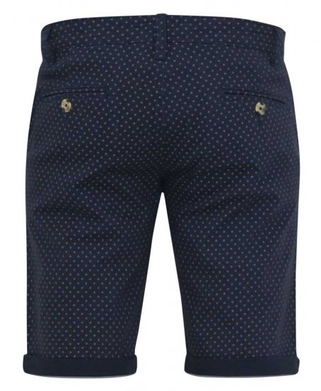 D555 DUDLEY AO Printed Stretch Chino Shorts Navy - Pantaloni scurți - Pantaloni Scurți Mărimi mari Bărbați 
