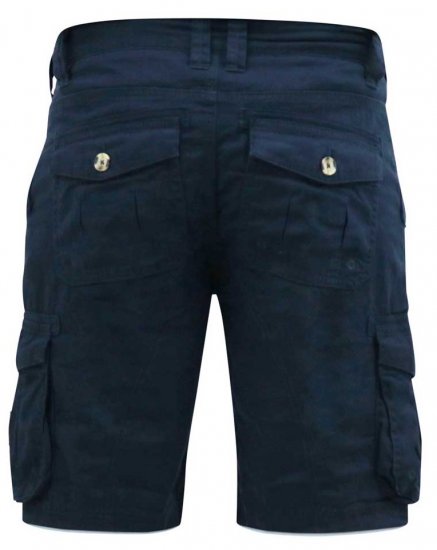 D555 RODNEY Cotton Cargo Shorts Navy - Pantaloni scurți - Pantaloni Scurți Mărimi mari Bărbați 