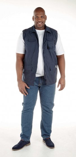 D555 Enzo Multi Pocket Waistcoat Navy - Haine sport & haine de exterior - Haine Sport & Exterior Bărbați Mărimi Mari