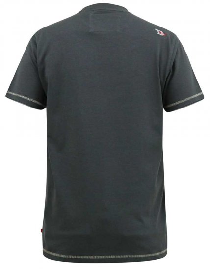 D555 BENNETT Dune Kings Buggy Printed Crew Neck T-Shirt Khaki - Tricouri - Tricouri Bărbați Mărimi Mari