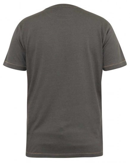 D555 DALLAS Official Gas Monkey Printed Crew Neck T-Shirt Khaki - Tricouri - Tricouri Bărbați Mărimi Mari