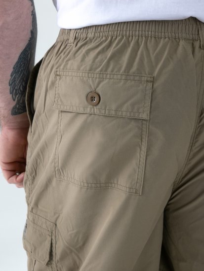D555 Mason Pantaloni 3/4 cu buzunare laterale Bej - Pantaloni scurți - Pantaloni Scurți Mărimi mari Bărbați 