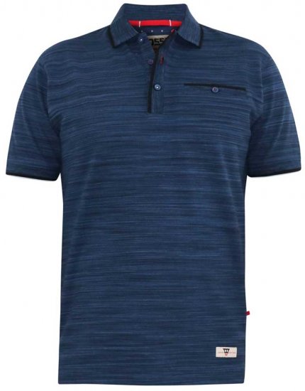 D555 FOXLEY Pique Reno Polo Navy - Tricouri polo - Tricouri Polo Bărbați Mărimi Mari