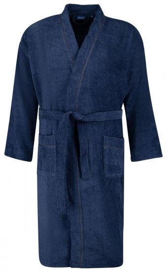 Adamo 149014 Halat de baie din velur Bleumarin - Lenjerie intimă & costum baie - Lenjerie Intimă Bărbați Mărimi Mari