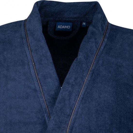 Adamo 149014 Halat de baie din velur Bleumarin - Lenjerie intimă & costum baie - Lenjerie Intimă Bărbați Mărimi Mari