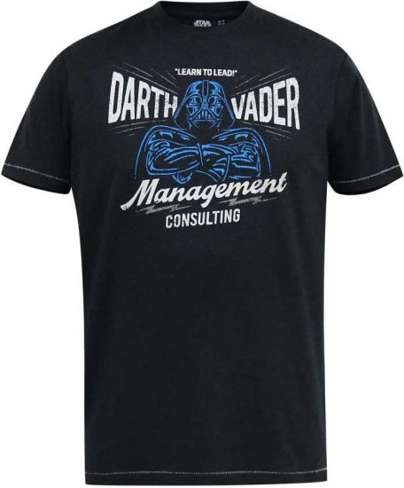 D555 SOLO Official Star Wars Management Consulting Printed T-Shirt Black Reno - Tricouri - Tricouri Bărbați Mărimi Mari