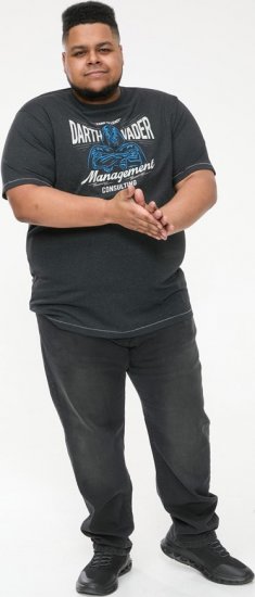 D555 SOLO Official Star Wars Management Consulting Printed T-Shirt Black Reno - Tricouri - Tricouri Bărbați Mărimi Mari