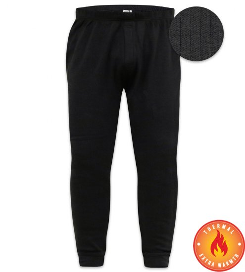 D555 Boston Thermal Long Johns Black - Lenjerie intimă & costum baie - Lenjerie Intimă Bărbați Mărimi Mari