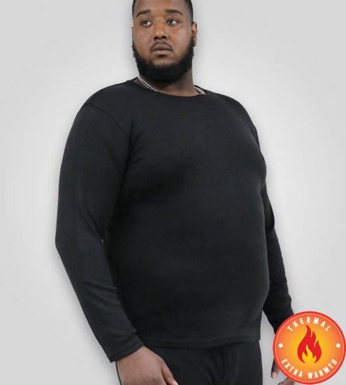 D555 Exeter Thermal Long Sleeve T-Shirt - Lenjerie intimă & costum baie - Lenjerie Intimă Bărbați Mărimi Mari