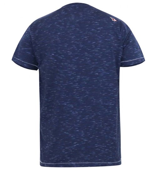D555 Cropwell Tricou cu imprimeu pescăresc bleumarin - Tricouri - Tricouri Bărbați Mărimi Mari