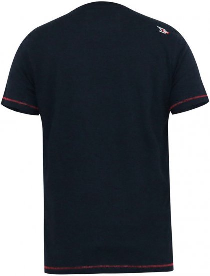 D555 JAGGER Legends Motor Bike Printed Crew Neck T-Shirt Navy - Tricouri - Tricouri Bărbați Mărimi Mari