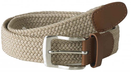 D555 Frank Braided Belt Stone - Curele - Curele Bărbați Mărimi Mari