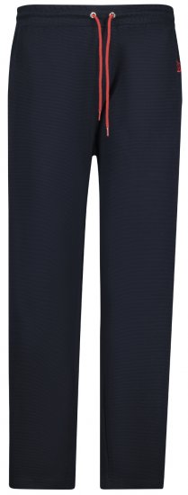 Adamo Matteo Ottoman Sweatpants Navy - Pantaloni trening - Pantaloni Trening Bărbați Mărimi Mari