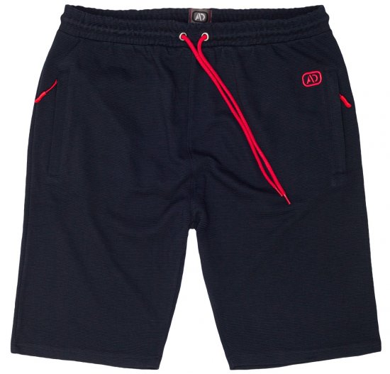 Adamo Marcel Ottoman Sweatshorts Navy - Pantaloni trening - Pantaloni Trening Bărbați Mărimi Mari