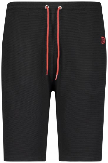 Adamo Marcel Ottoman Sweatshorts Black - Pantaloni trening - Pantaloni Trening Bărbați Mărimi Mari