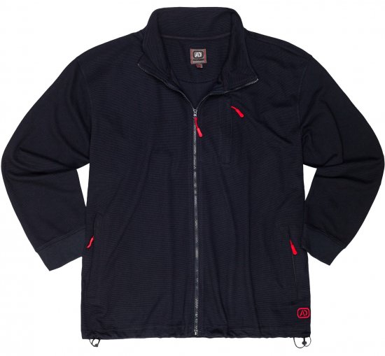 Adamo Max Ottoman Sweatshirt Navy - Pulovere & hanorace - Pulovere & Hanorace Bărbați Mărimi Mari