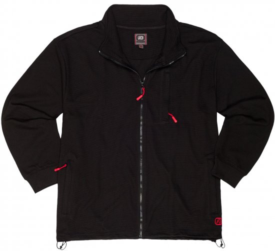 Adamo Max Ottoman Sweatshirt Black - Pulovere & hanorace - Pulovere & Hanorace Bărbați Mărimi Mari