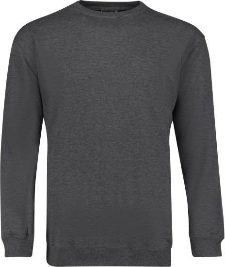 Adamo Athen Crew neck Sweatshirt Charcoal - Pulovere & Hanorace - Pulovere & Hanorace Bărbați Mărimi Mari