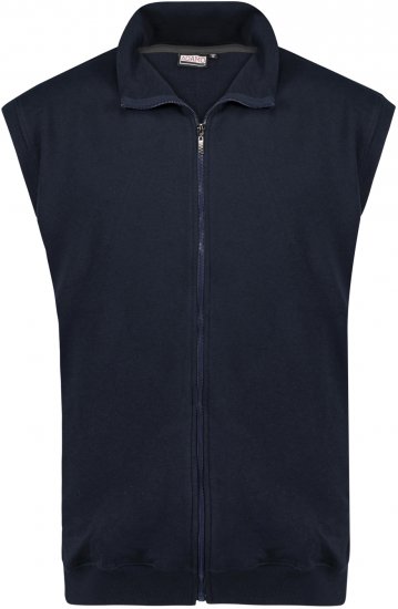 Adamo Athen Sweatvest Full Zipper Navy - Pulovere & Hanorace - Pulovere & Hanorace Bărbați Mărimi Mari