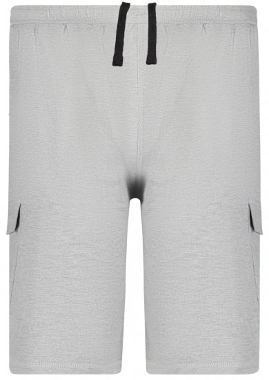 Adamo 159308 Pantaloni scurți cargo Gri melanj - Pantaloni trening - Pantaloni Trening Bărbați Mărimi Mari