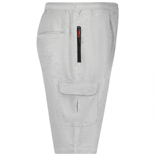 Adamo 159308 Pantaloni scurți cargo Gri melanj - Pantaloni trening - Pantaloni Trening Bărbați Mărimi Mari
