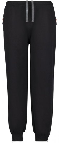 Adamo 159312 Pantaloni de trening cu buzunare cu fermoar Negru - Pantaloni trening - Pantaloni Trening Bărbați Mărimi Mari
