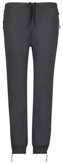 Adamo 159312 Pantaloni de trening cu buzunare cu fermoar Gri închis melanj - Pantaloni trening - Pantaloni Trening Bărbați Mărimi Mari