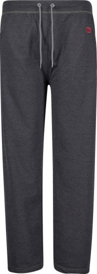 Adamo Markus Sweatpants with draw-cord Charcoal - Pantaloni trening - Pantaloni Trening Bărbați Mărimi Mari