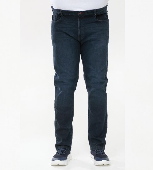 D555 Daniel Tapered Fit Stretch Jeans Blue/Black Wash - Blugi & pantaloni - Blugi & Pantaloni Bărbați Mărimi Mari