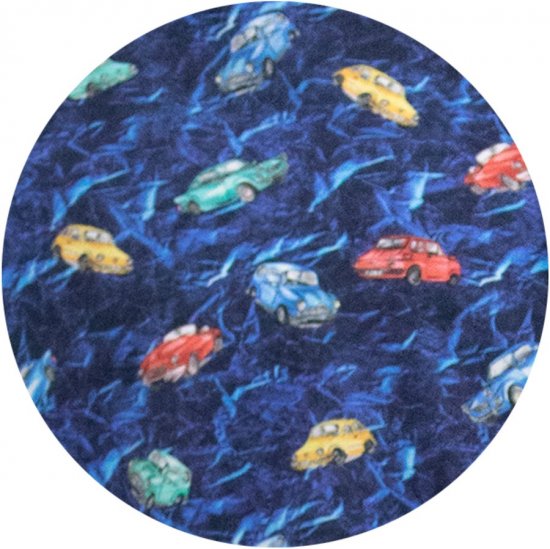 D555 Hartlepool Short Sleeve Vintage Car AOP Stretch Shirt Blue - Cămăși - Cămăși Bărbați Mărimi Mari