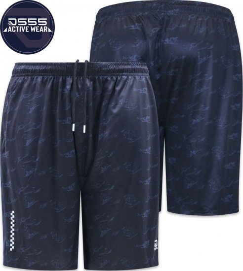 D555 Woking Dry Wear Fully Elasticated Polyester Shorts Navy - Haine sport & haine de exterior - Haine Sport & Exterior Bărbați Mărimi Mari