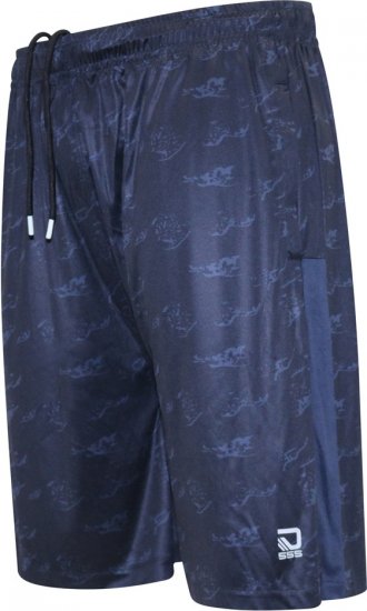 D555 Woking Dry Wear Fully Elasticated Polyester Shorts Navy - Haine sport & haine de exterior - Haine Sport & Exterior Bărbați Mărimi Mari
