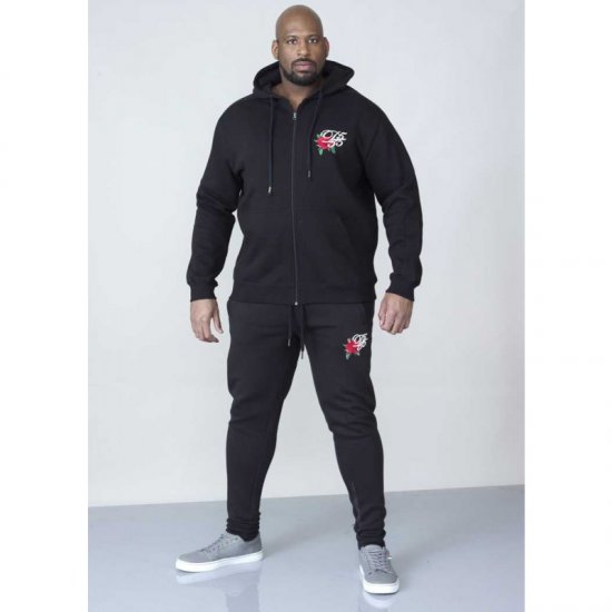 D555 Verlin Couture Full Zip Hoodie Black - Pulovere & hanorace - Pulovere & Hanorace Bărbați Mărimi Mari