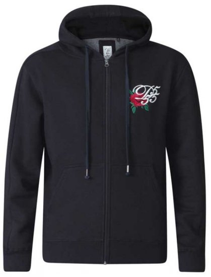 D555 Verlin Couture Full Zip Hoodie Black - Pulovere & hanorace - Pulovere & Hanorace Bărbați Mărimi Mari