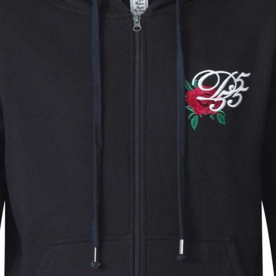 D555 Verlin Couture Full Zip Hoodie Black - Pulovere & hanorace - Pulovere & Hanorace Bărbați Mărimi Mari