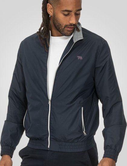D555 Ealing Lightweight Zip Through Jacket With Zip Pockets Navy - Geci - Geci Bărbați Mărimi Mari