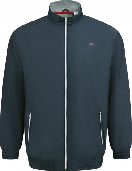 D555 Ealing Lightweight Zip Through Jacket With Zip Pockets Navy - Geci - Geci Bărbați Mărimi Mari