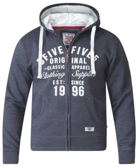 D555 Vadal Full Zip Hoodie Charcoal - Pulovere & hanorace - Pulovere & Hanorace Bărbați Mărimi Mari