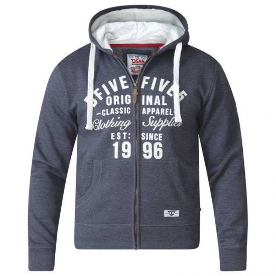 D555 Vadal Full Zip Hoodie Charcoal - Pulovere & hanorace - Pulovere & Hanorace Bărbați Mărimi Mari