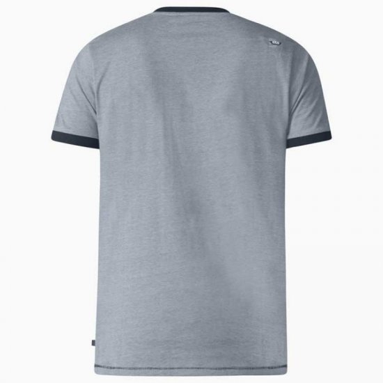 D555 Howie Fine Stripe T-shirt Grey - Tricouri - Tricouri Bărbați Mărimi Mari