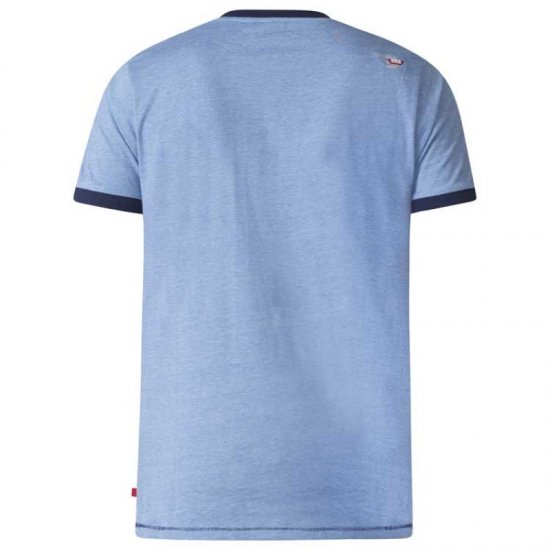 D555 Howie Fine Stripe T-shirt Blue - Tricouri - Tricouri Bărbați Mărimi Mari