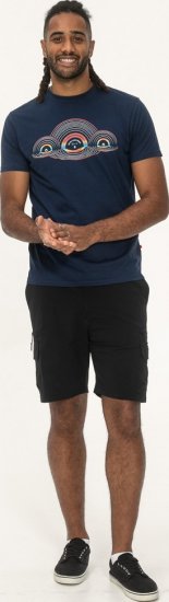 D555 Cheltenham Record With Reflection Printed T-shirt French Navy - Tricouri - Tricouri Bărbați Mărimi Mari