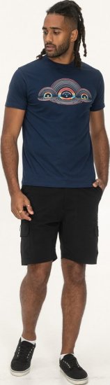 D555 Cheltenham Record With Reflection Printed T-shirt French Navy - Tricouri - Tricouri Bărbați Mărimi Mari