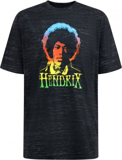 D555 Hendrix Official Jimi Hendrix Printed Crew Neck T-Shirt Black Reno - Tricouri cu trupe - 