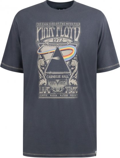 D555 HANLEY Official Pink Floyd Crew Neck T-Shirt Dark Grey TALL SIZES - ÎMBRĂCĂMINTE BĂRBAȚI MT-6XLT - Tall dimensiuni bărbați