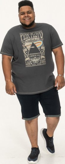 D555 HANLEY Official Pink Floyd Crew Neck T-Shirt Dark Grey TALL SIZES - ÎMBRĂCĂMINTE BĂRBAȚI MT-6XLT - Tall dimensiuni bărbați