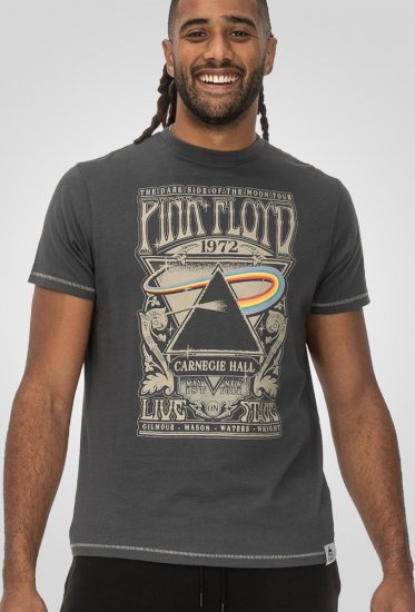 D555 HANLEY Official Pink Floyd Crew Neck T-Shirt Dark Grey TALL SIZES - ÎMBRĂCĂMINTE BĂRBAȚI MT-6XLT - Tall dimensiuni bărbați