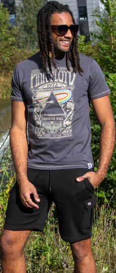 D555 HANLEY Official Pink Floyd Crew Neck T-Shirt Dark Grey TALL SIZES - ÎMBRĂCĂMINTE BĂRBAȚI MT-6XLT - Tall dimensiuni bărbați