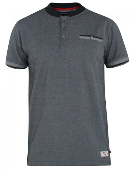 D555 Owen Colorless Polo Charcoal - Tricouri polo - Tricouri Polo Bărbați Mărimi Mari