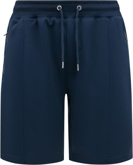 D555 Spalding Elasticated Waist Interlock Shorts Navy - Pantaloni trening - Pantaloni Trening Bărbați Mărimi Mari